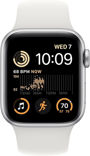 Apple Watch SE 2nd Gen (GPS) 40mm Aluminum Case Sport Band S/M Starlight