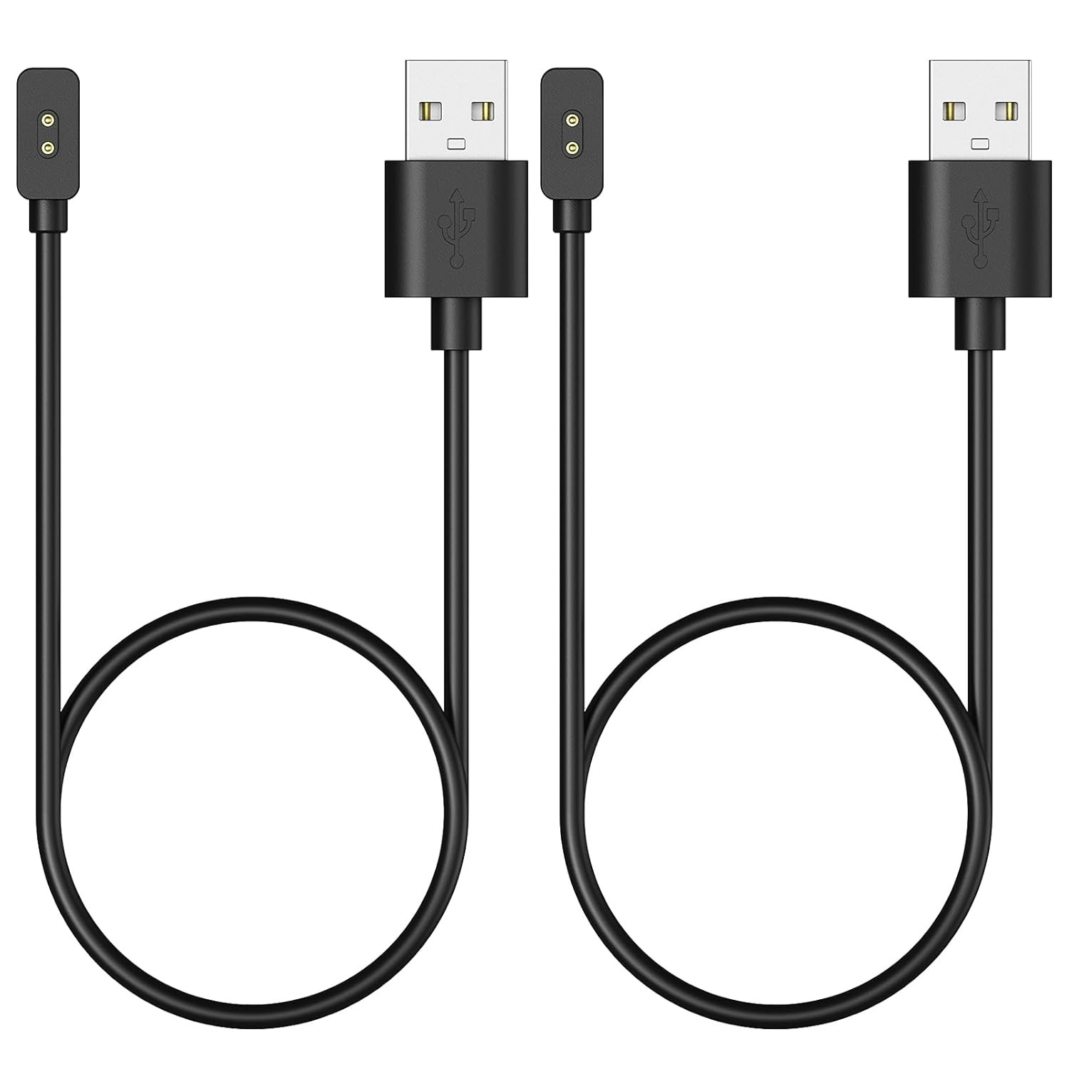 2 Pack Charger for Xiaomi Smart Band 10/9/8/Redmi Watch 5/5 Active, Black