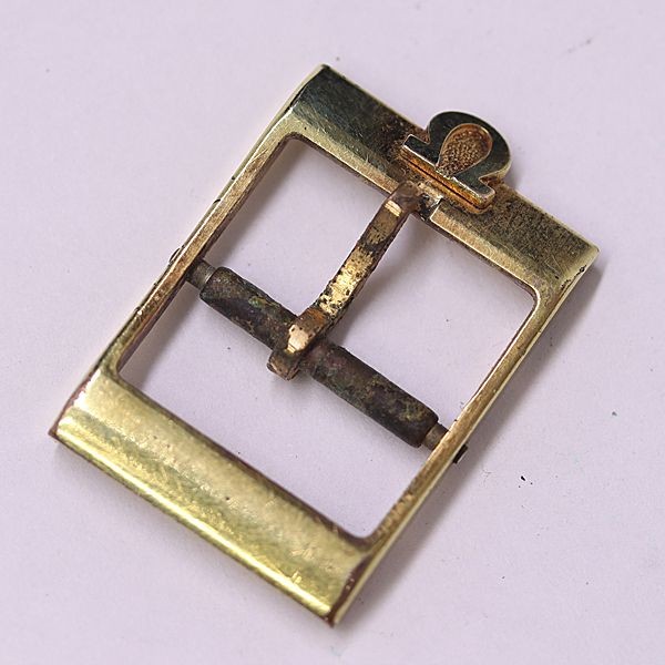 OMEGA Genuine Buckle Clasp Gold 15mm for Watch Strap Band Authentic Japan