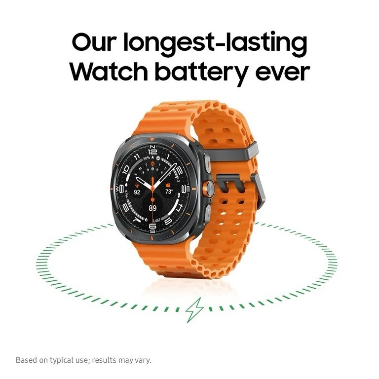 Samsung Galaxy Watch Ultra 47mm LTE Titanium Silver w Black Band – L705UZTACCT