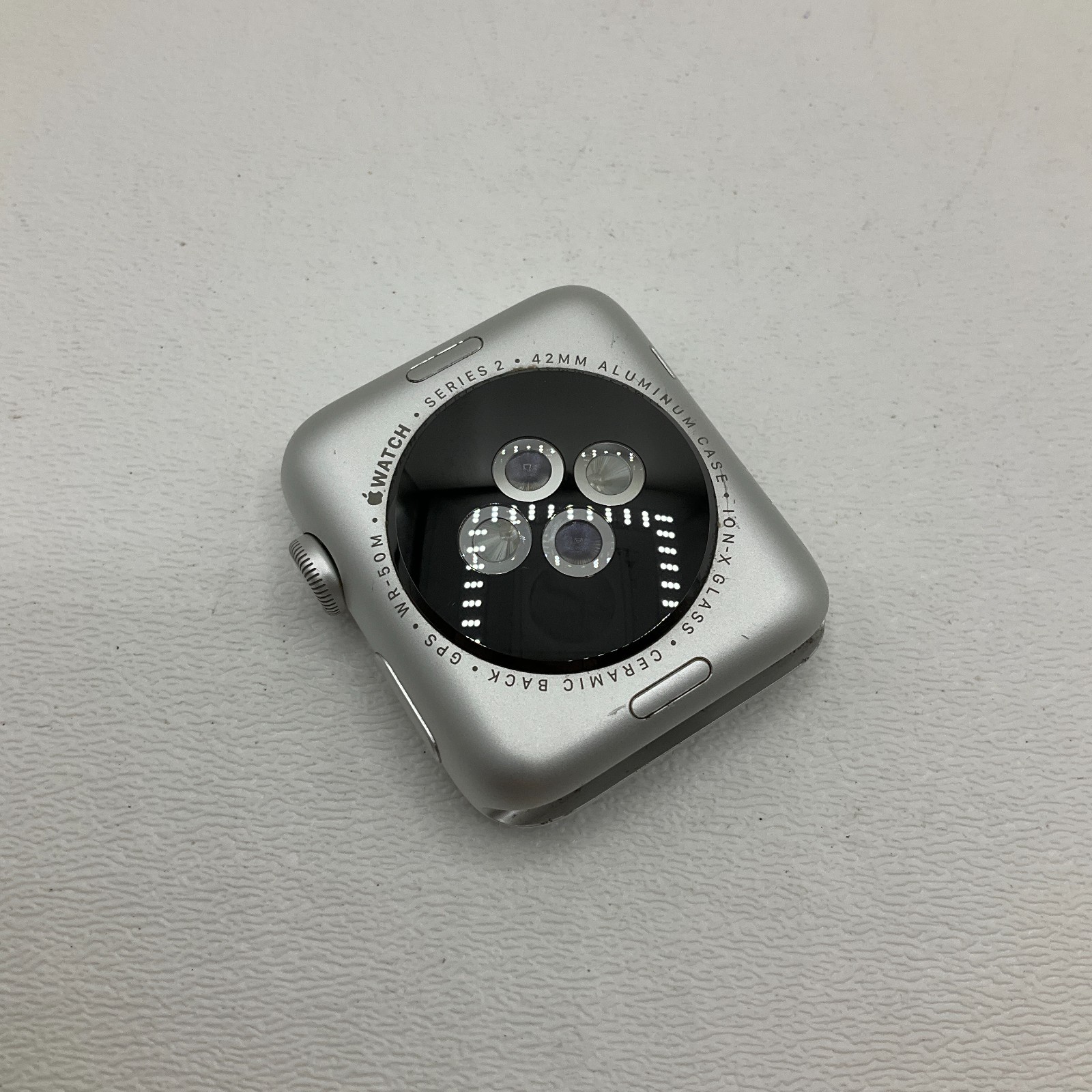 Apple Watch Series 2 GPS 42MM Silver Aluminum Case A1758 with Black Strap