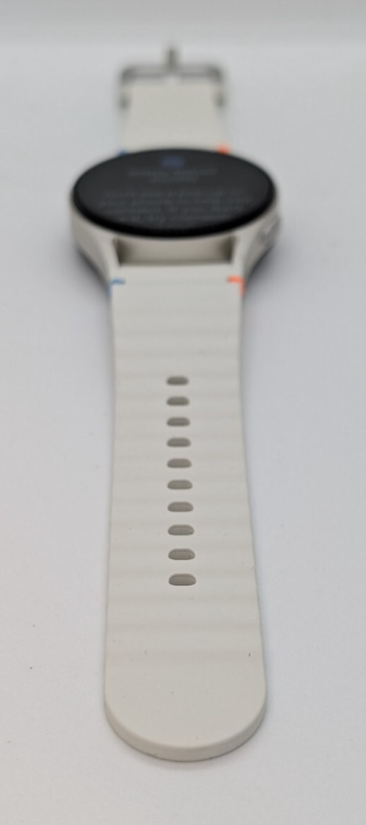 Samsung Galaxy Watch 7 40MM Smart Watch W/ Cream Sport Band – For PARTS/AS-IS!