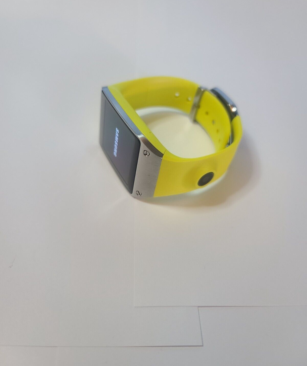 Samsung Galaxy Gear SM-V700/Yellow/Smartwatch/41mm/Stainless Steel/HornCamera/BT