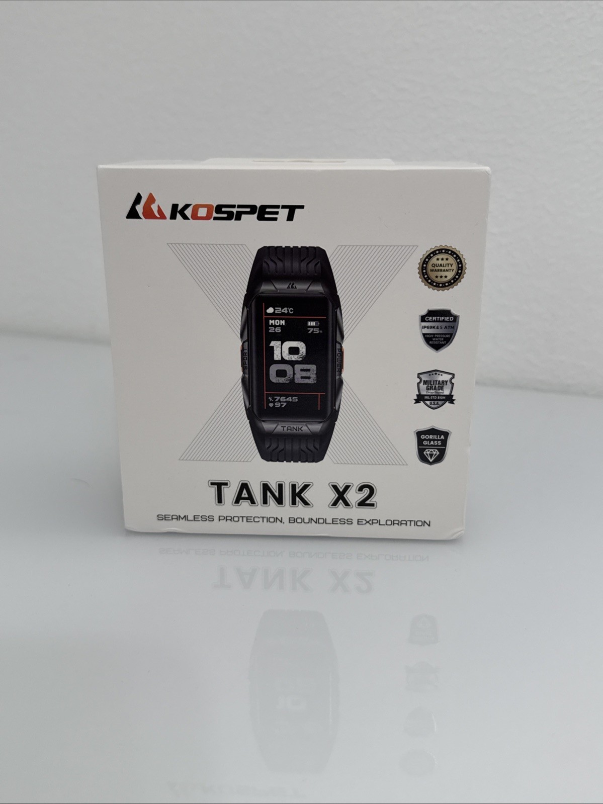 KOSPET TANK X2 GPS Smart Watch For Men Waterproof Fitness Tracker Watch NEW