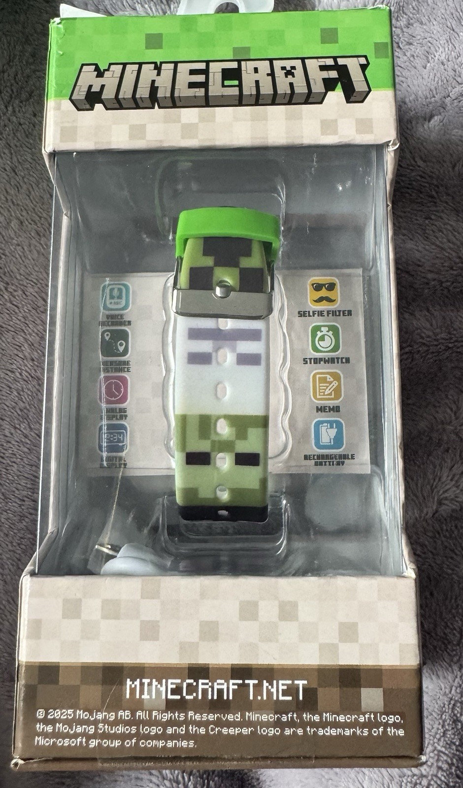 Minecraft Smartwatch (Green)Touch Screen, camera, fun games & more- A14