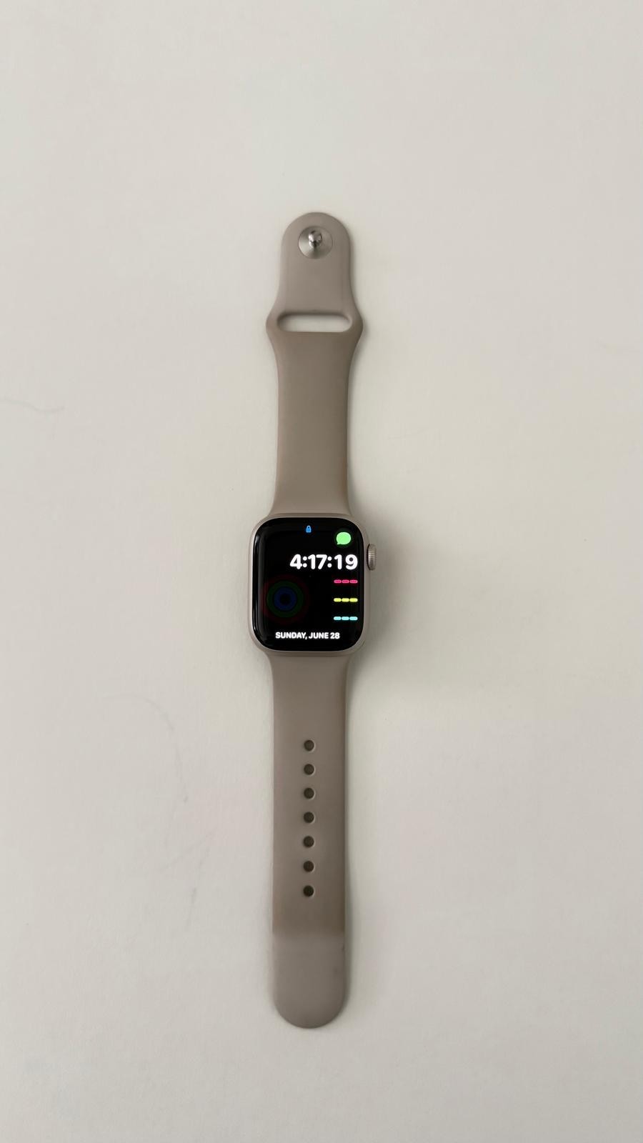 Apple Watch Gen 9 Series 9 41mm Aluminum Case with S/M Sport Band – Starlight…