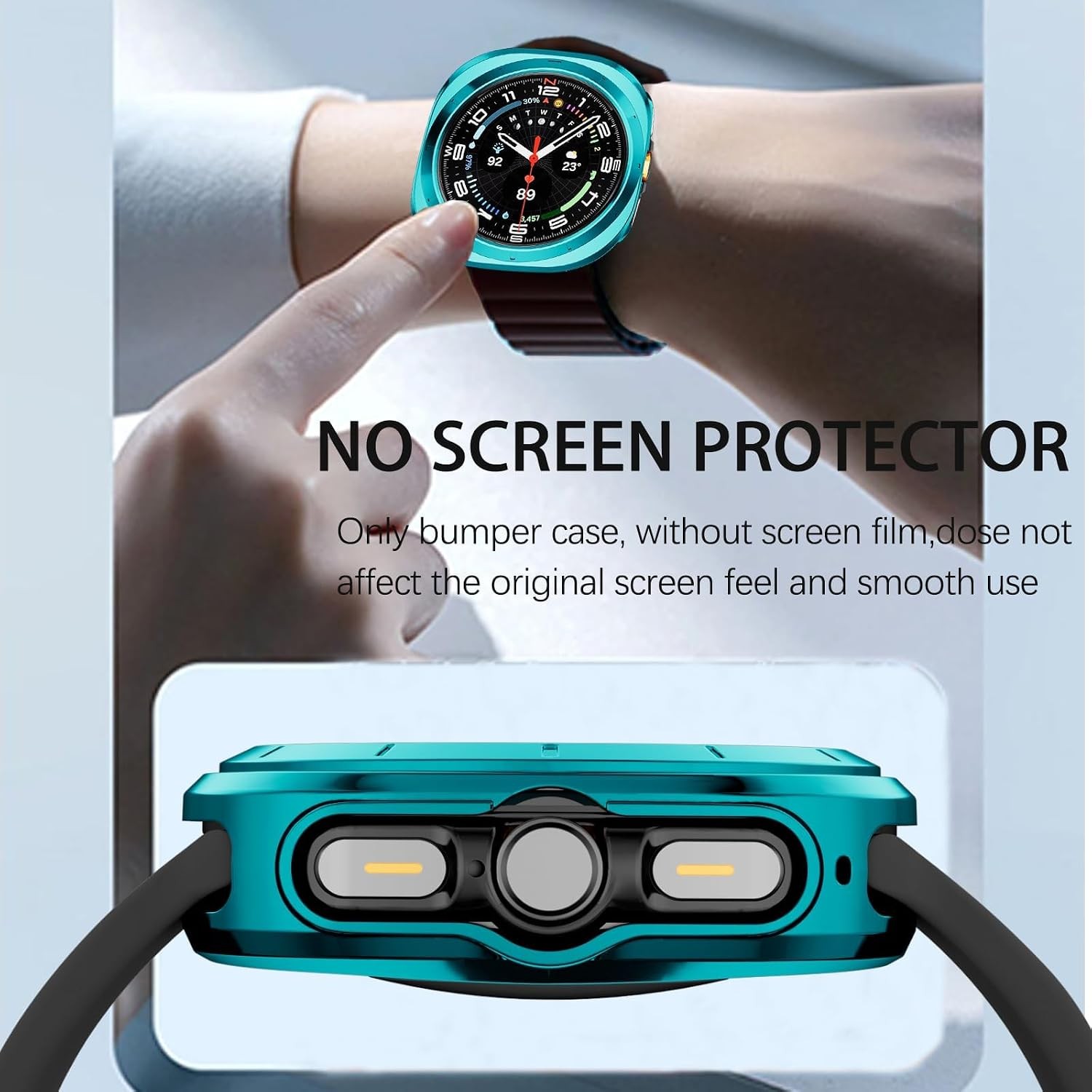 5 Pack Case for Samsung Galaxy Watch Ultra 47mm Scratch Resistant TPU Bumper