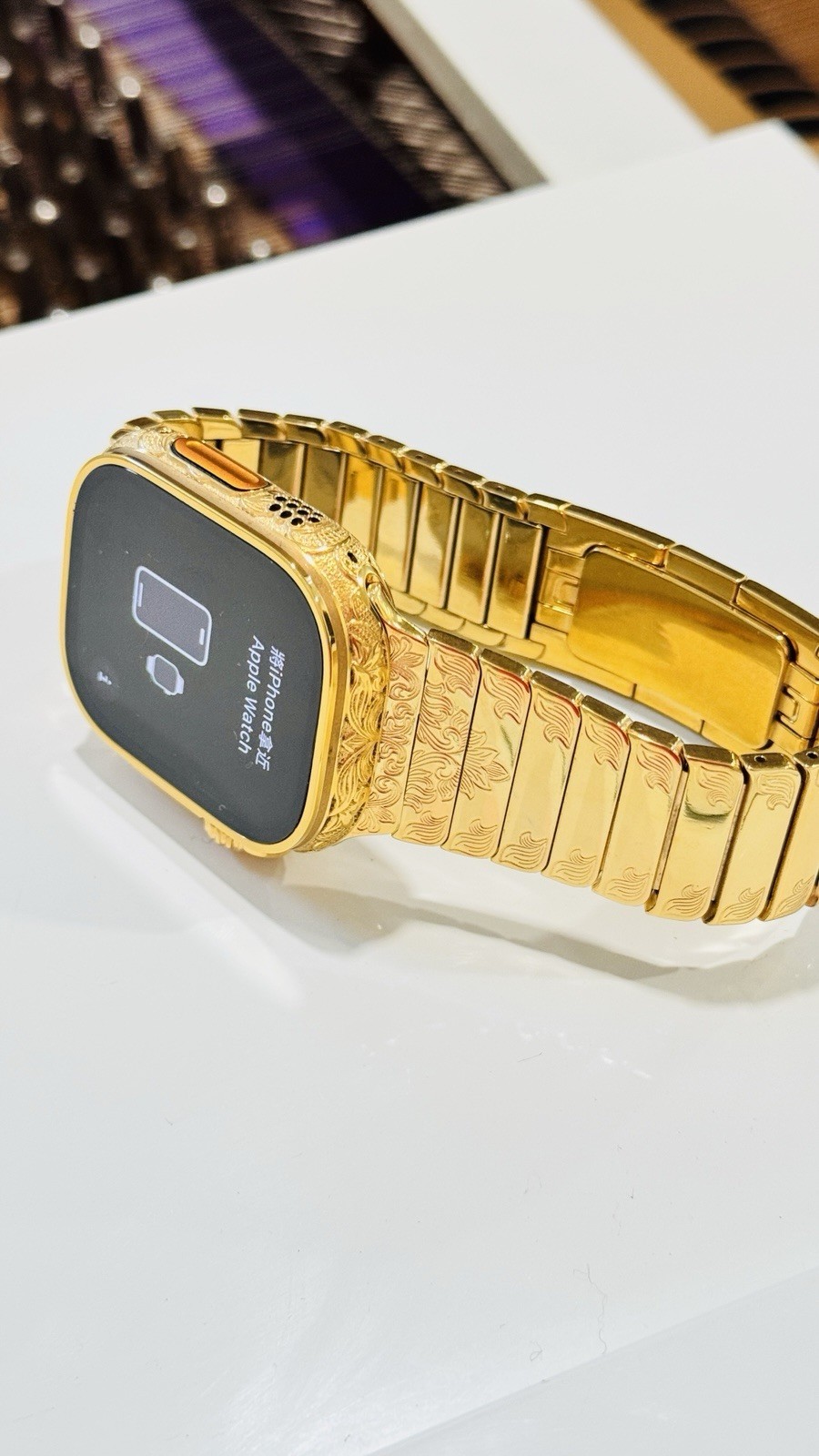 ✅ Custom 24k Gold Apple Watch Ultra 2 Engraved + Luxury Box | Authentic ✅