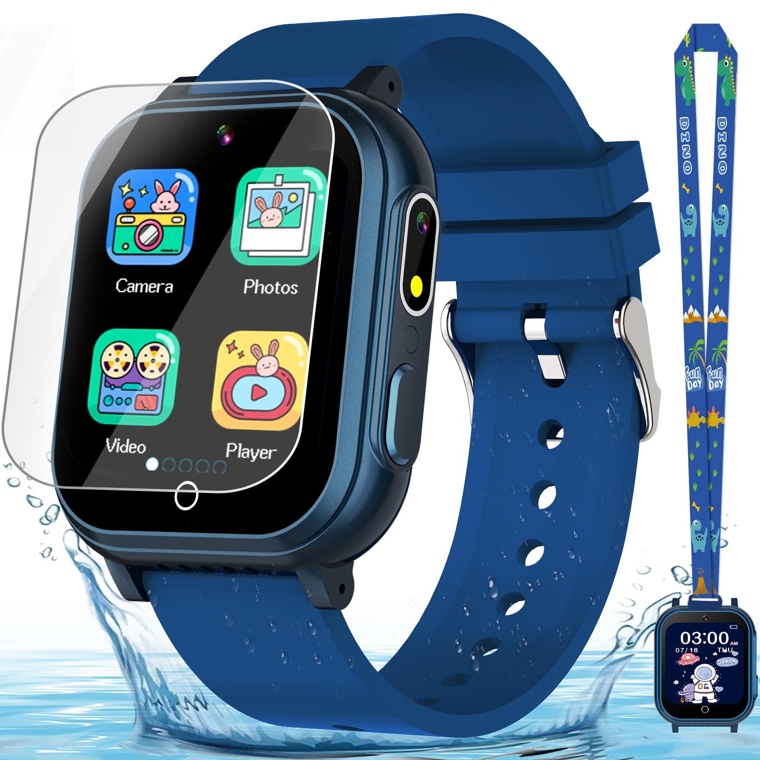 Gift for Boys Ages 3-12, IP67 Waterproof, 32 Puzzle Games, HD Touchscreen Dua…