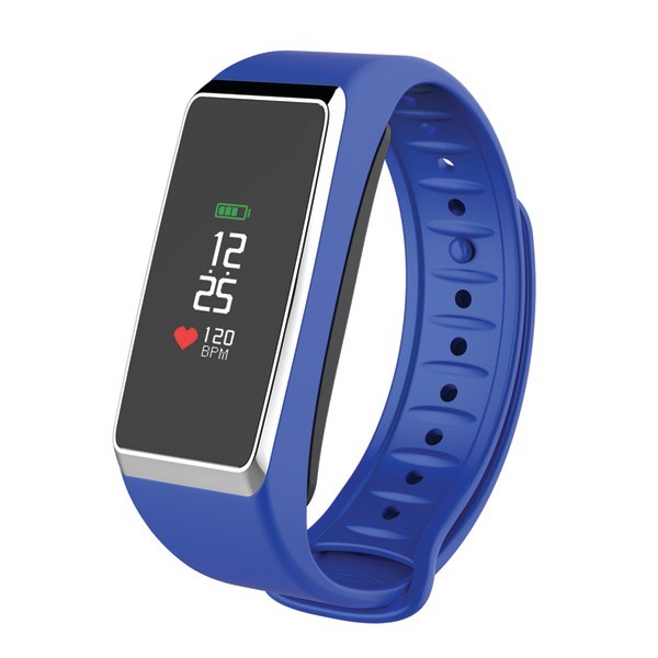 My Kronoz ZeFit2 Pulse Activity Tracker Smart Band – Blue/Silver