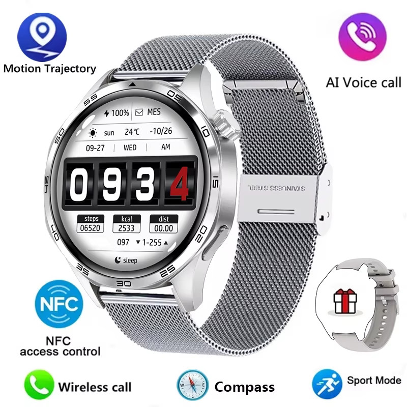 GT5 PRO Smart Watch Men Watch 5 Pro AMOLED HD Screen Bluetooth Call GPS Trajecto