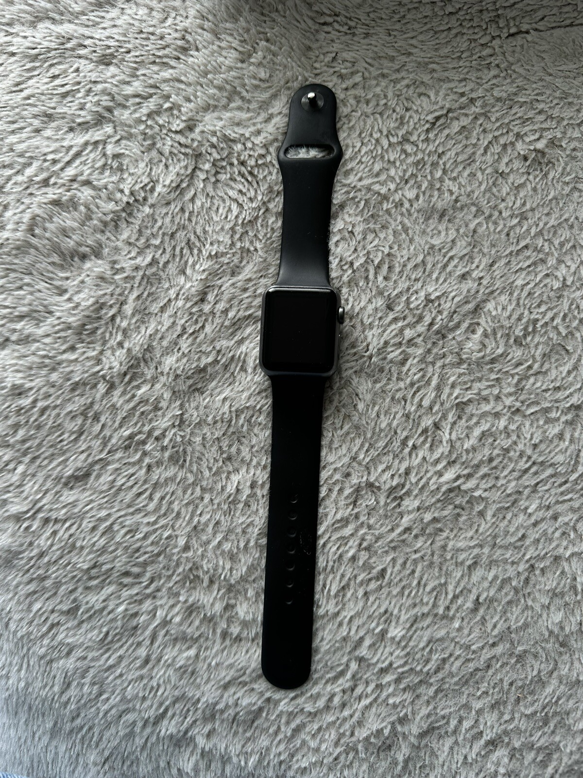 Apple Watch Series 1 38mm Space Gray Aluminum Case Black Sport Band (MP022LL/A)