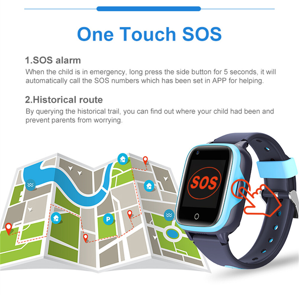 Kids Smart Watch Voice Call SOS Children Smartwatch GPS Tracker for Boys Girls