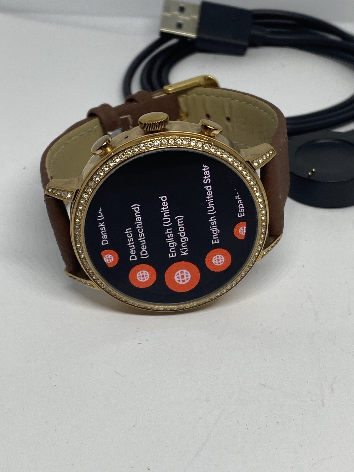 Fossil Gen 4 Authentic Digital Dial Smart Watch Custom Band FTW6011 AB171