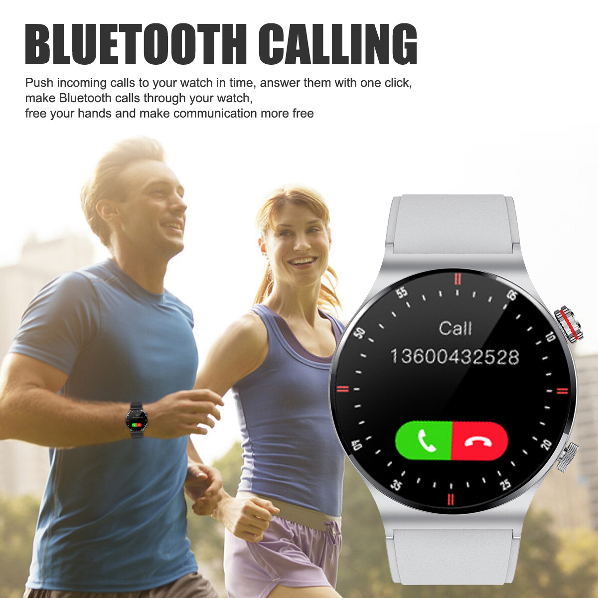 New Smart Watch Men Waterproof Smartwatch Bluetooth for iPhone Android Samsung A