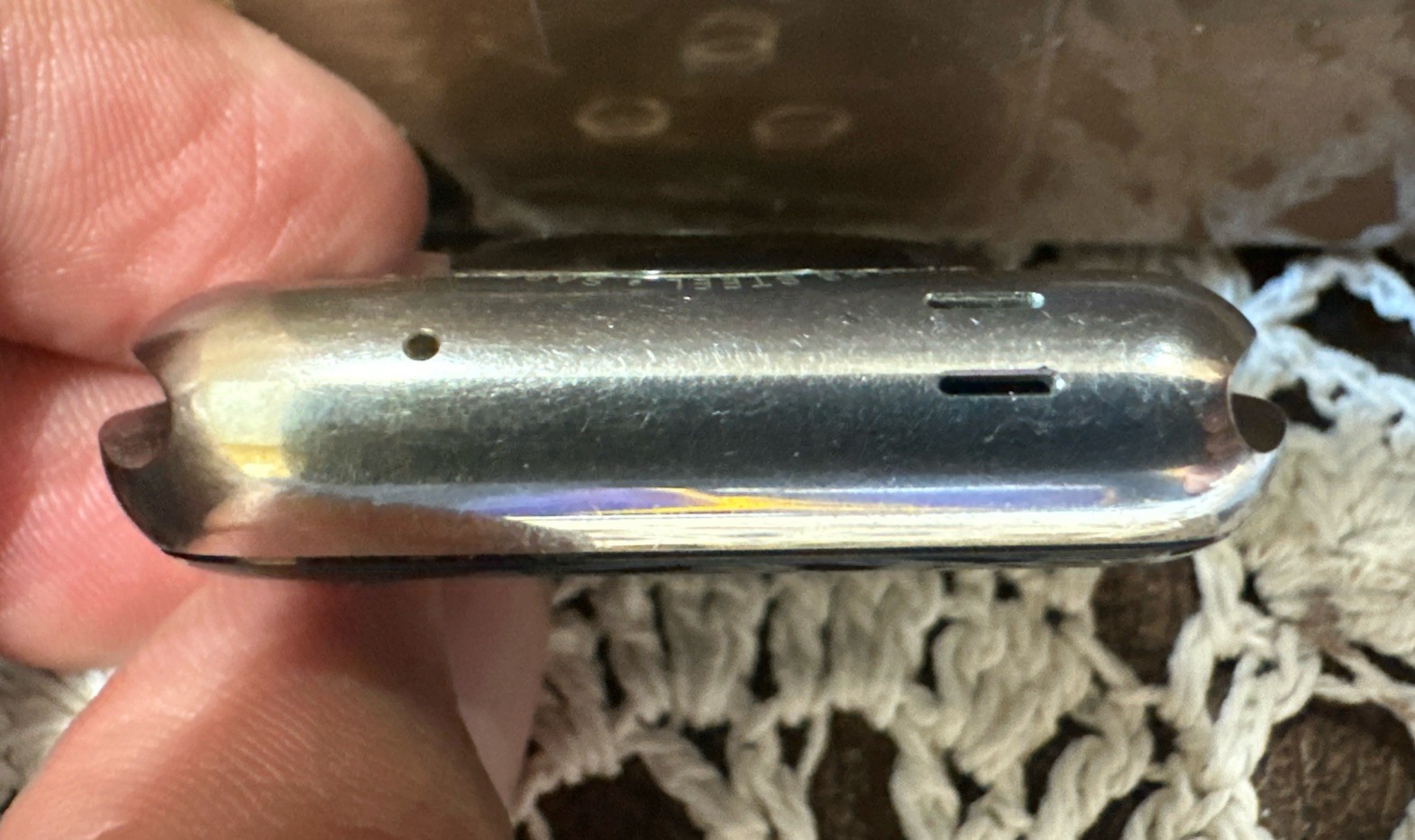 Apple Watch 316L 42mm Stainless Steel Case Model A1554 For Parts Or Repair