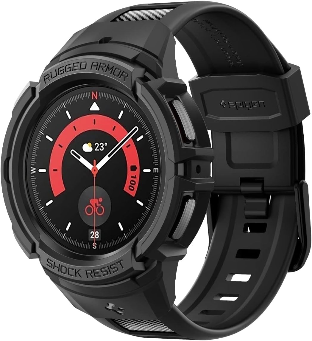 Case & Band for Samsung Galaxy Watch 5 Pro 45mm Rugged Armor Protecton