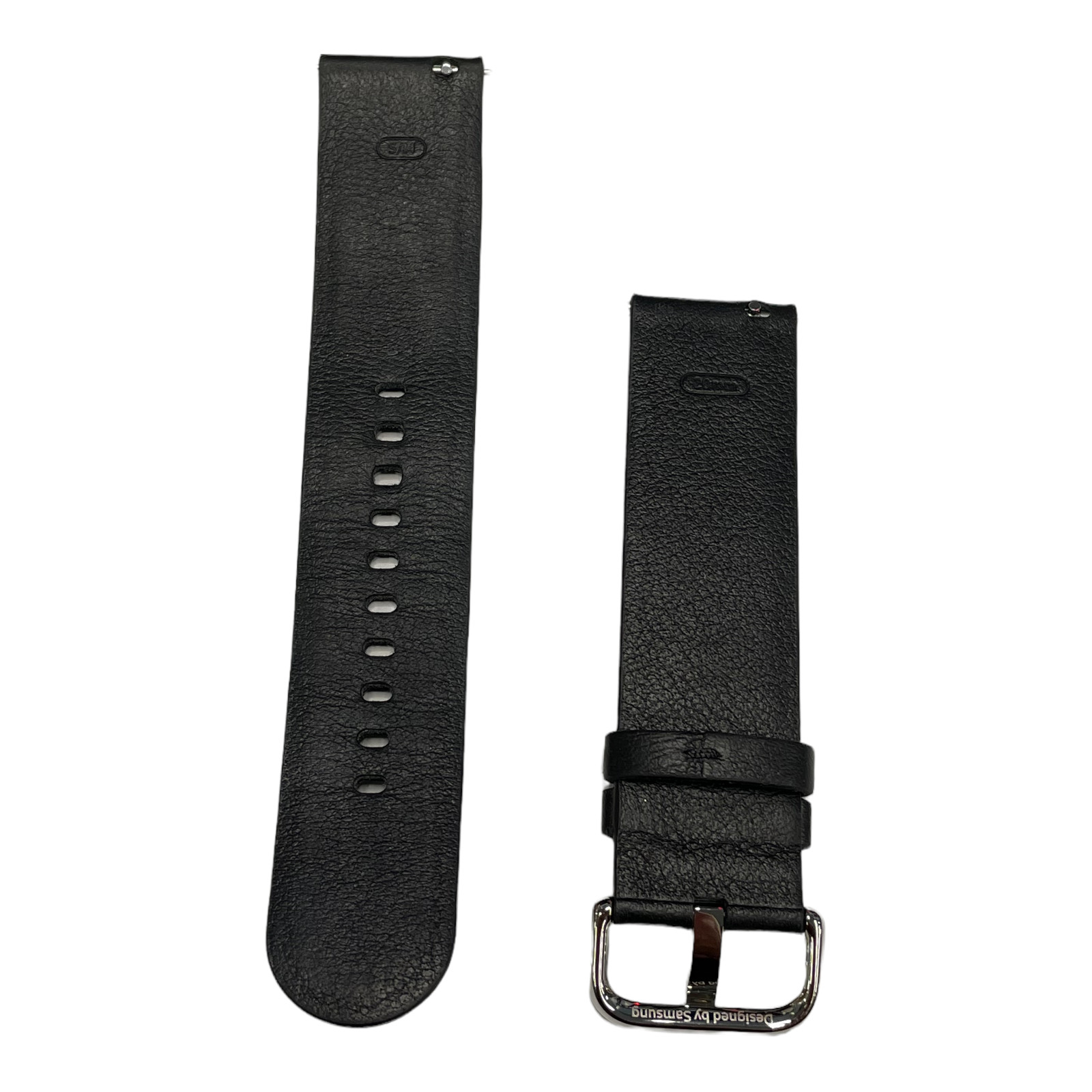 Original Samsung Galaxy Active 2 SM-R825U 20mm Leather Wristband Band S/M Black