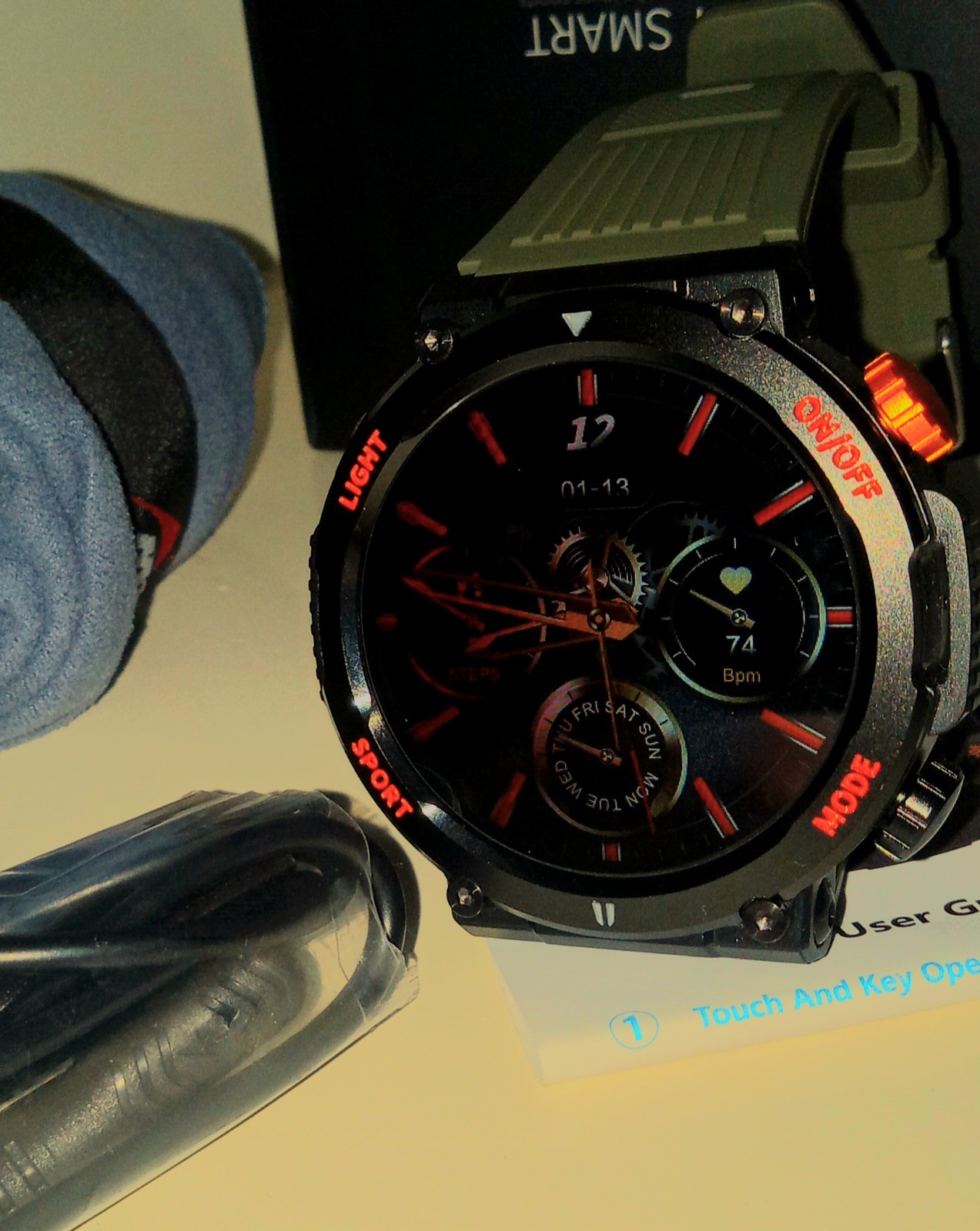 Smart Watch Bluetooth Call Outdoor LED Fitness Tracker Android iPhone