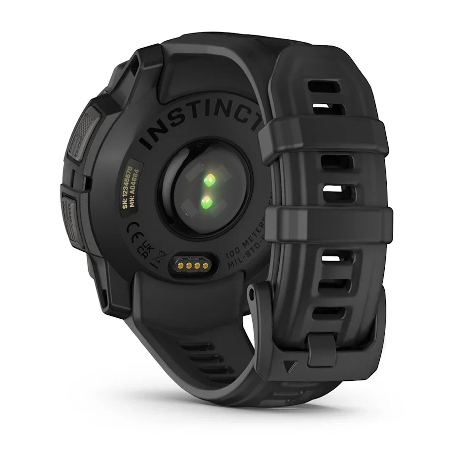 Garmin Instinct 3 45MM GPS Smartwatch with AMOLED Display, Black with Black Band