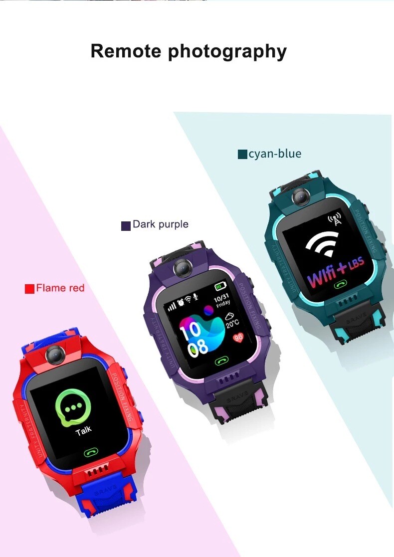 Kids Smart Watch Camera SIM GSM SOS Call Phone Game Boys Girl Step Count