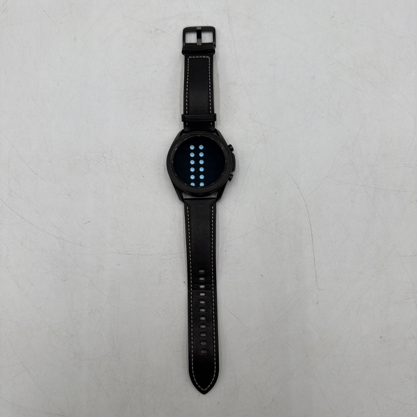 Samsung Galaxy Watch3 SM-R840 45mm Stainless Steel Case with Leather Strap