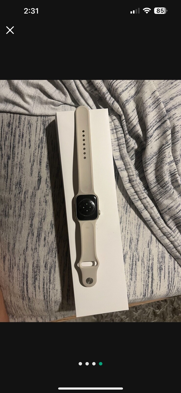 Apple Watch Series 7 41mm Aluminum Case with Sport Band – Starlight color