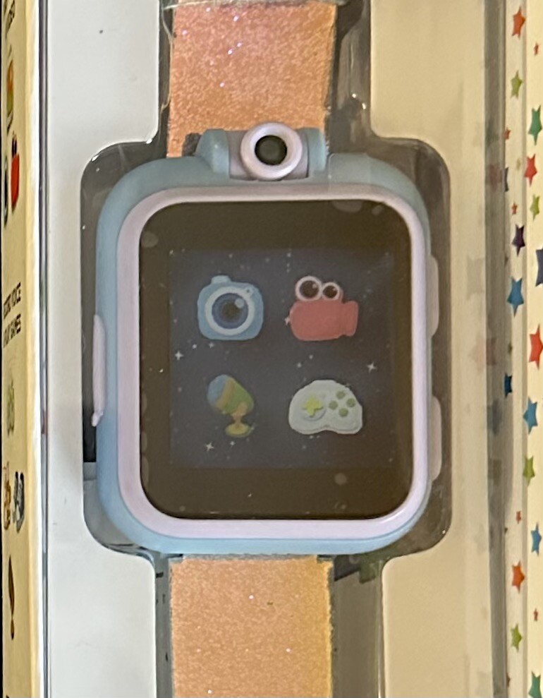 iTouch Playzoom Kids Smartwatch: Touchscreen, Swivel Camera-NIB-Iridescent Band