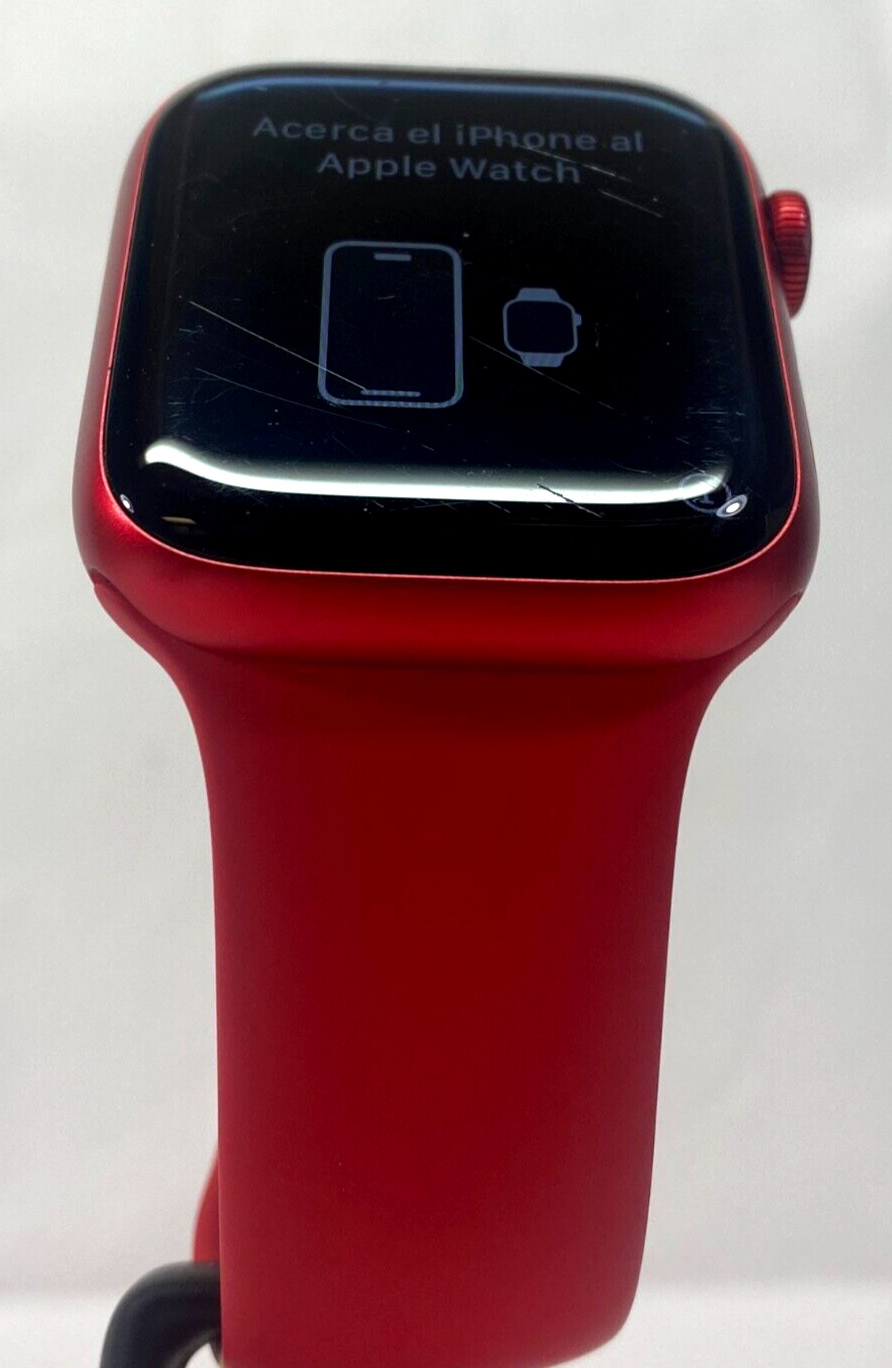 Apple Watch Series 8 – 45mm A2774 – GPS + LTE – Red w/ Red Sport Band