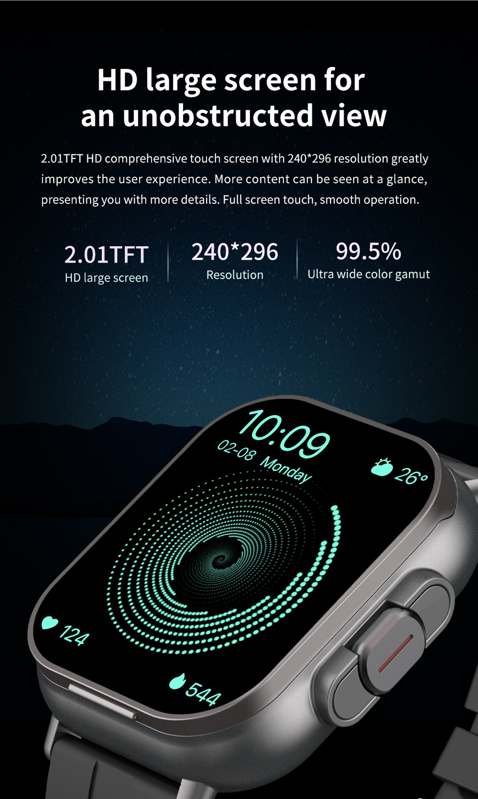 Wireless Headphones Bluetooth Smart Watch Touch Screen Bluetooth Call Bracelet