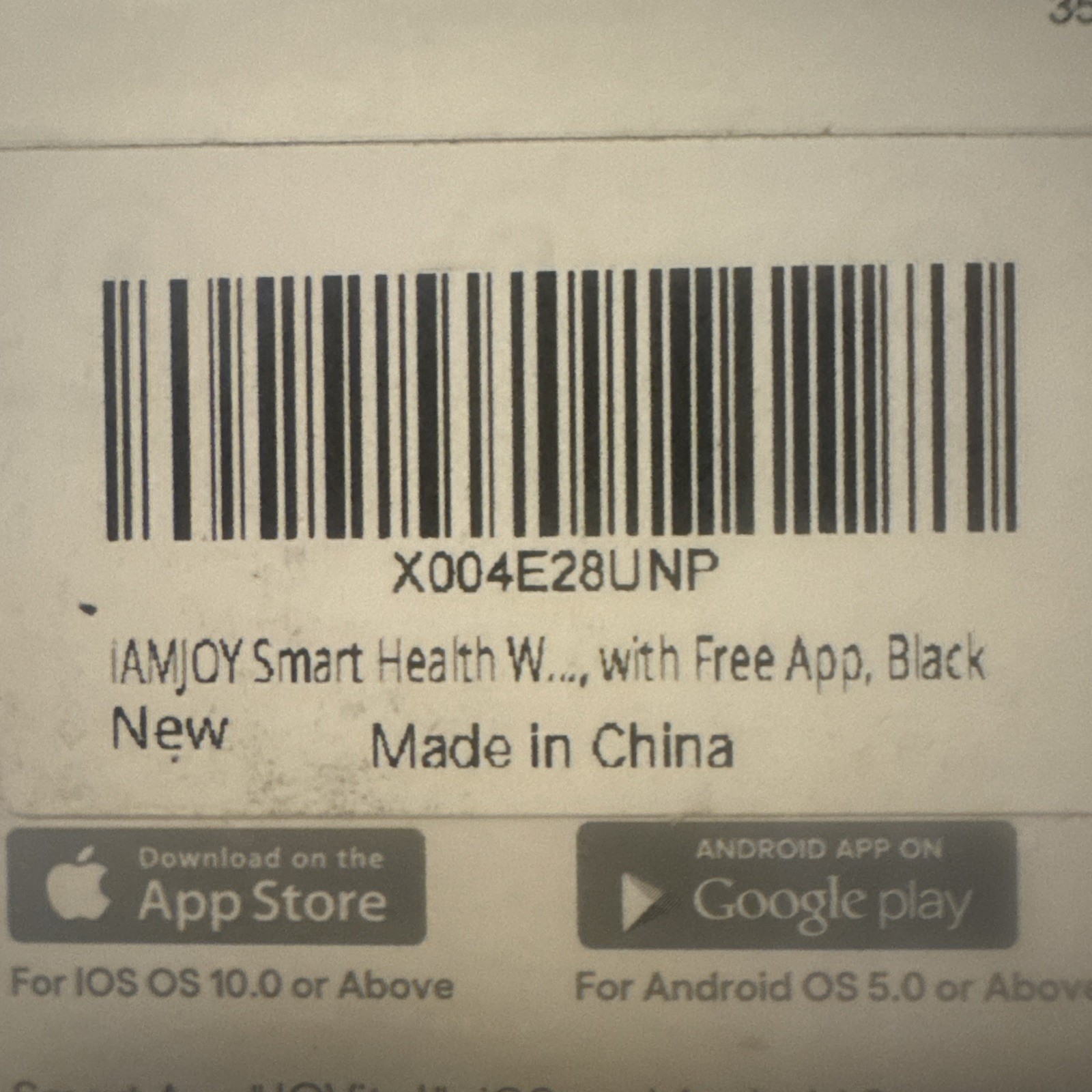 IAMJOY Smart Health Bracelet – New/Sealed-Black