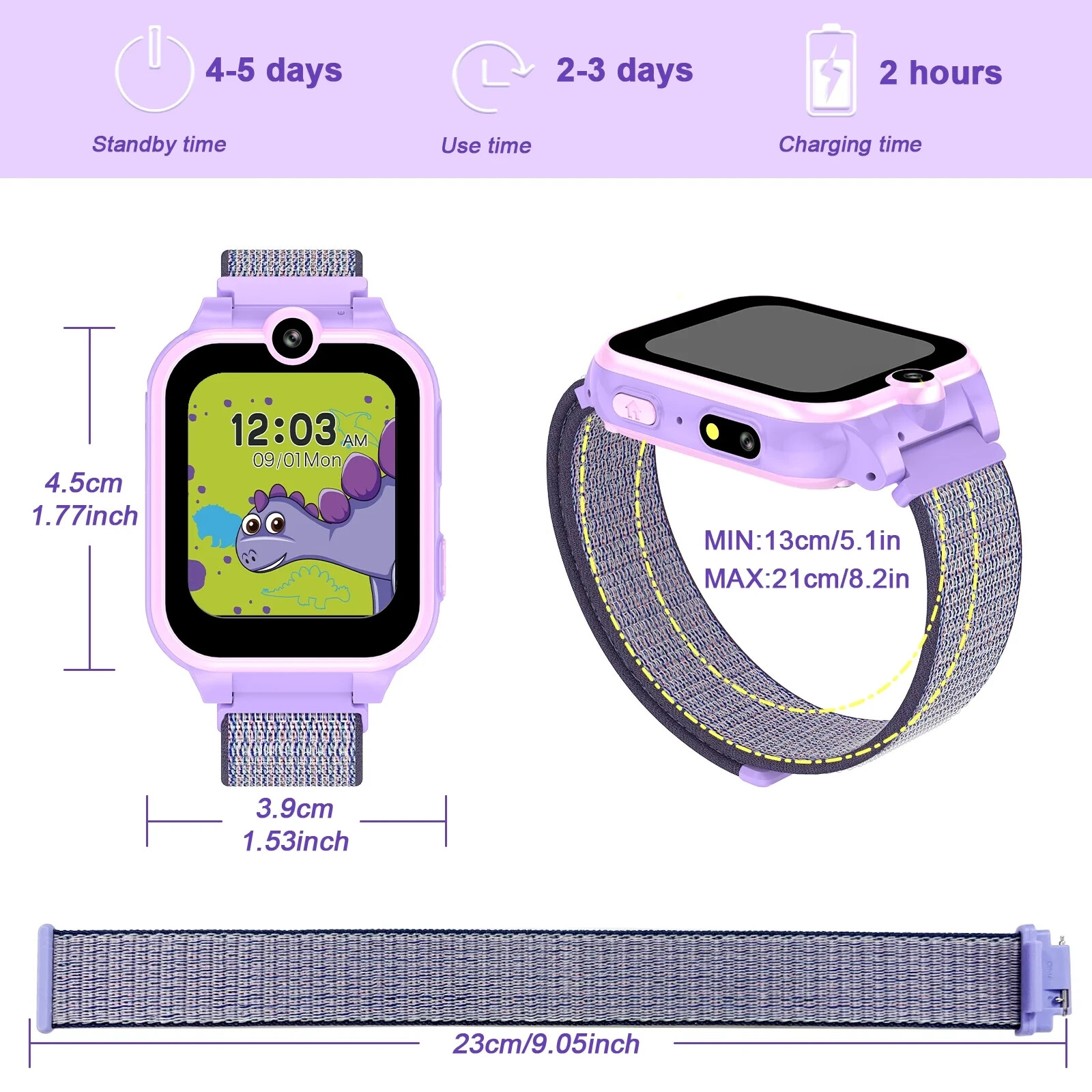 PTHTECHUS Smart Watch for Kids with MP3 Music Double Cameras 24 of Games