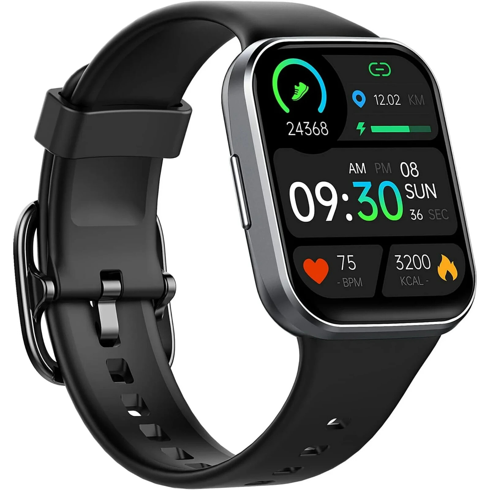 Wearables Smartwatch, black, notification alerts, sleep monitor,