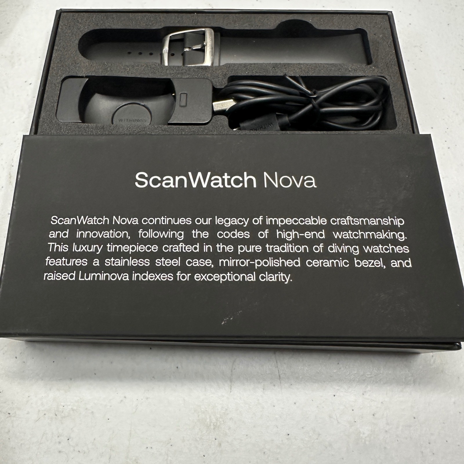 Withings ScanWatch Nova 42mm Hybrid Smartwatch with ECG & Heart Health – Black
