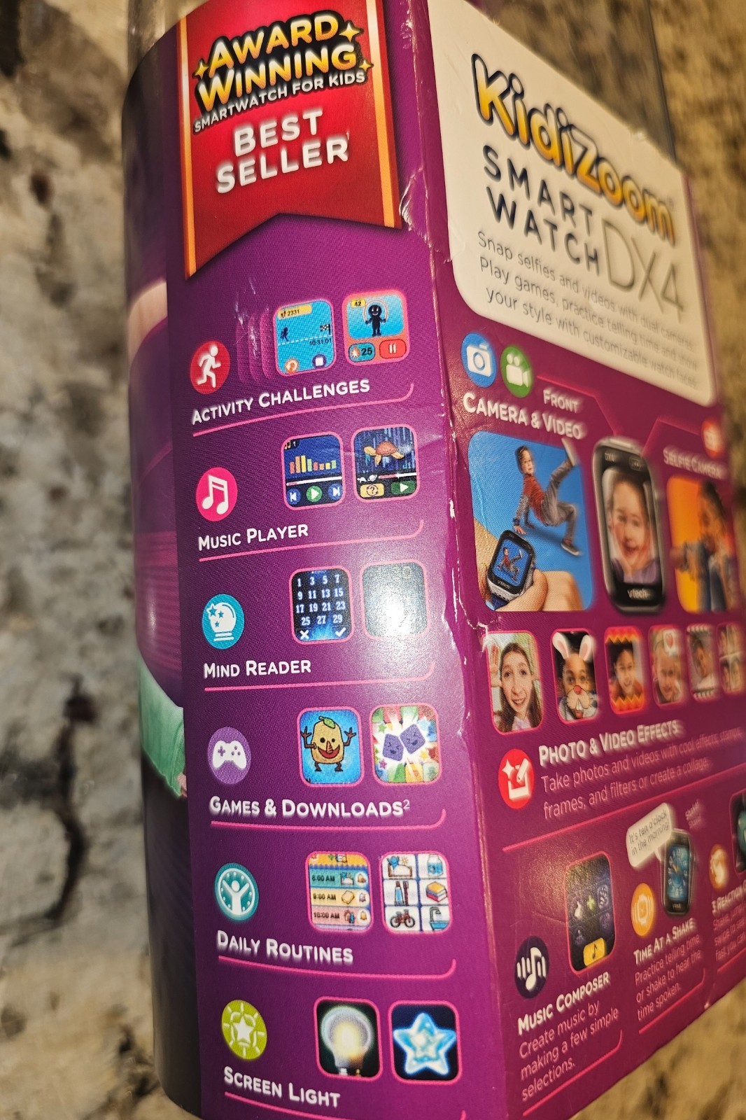 NIB VTech Kids KidiZoom Smartwatch DX4 Purple Camera, Games, Activities Ages 4+