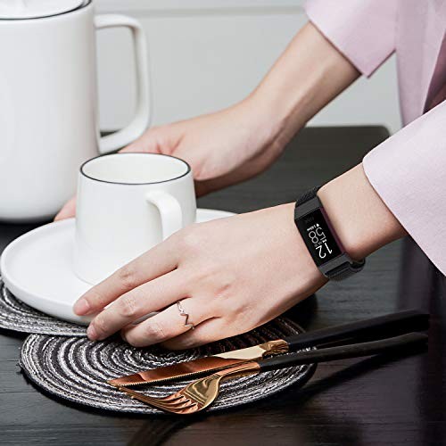 1 Pack Nylon Watch Band Compatible with Fitbit Charge 4/3/SE Soft Sport Strap fo