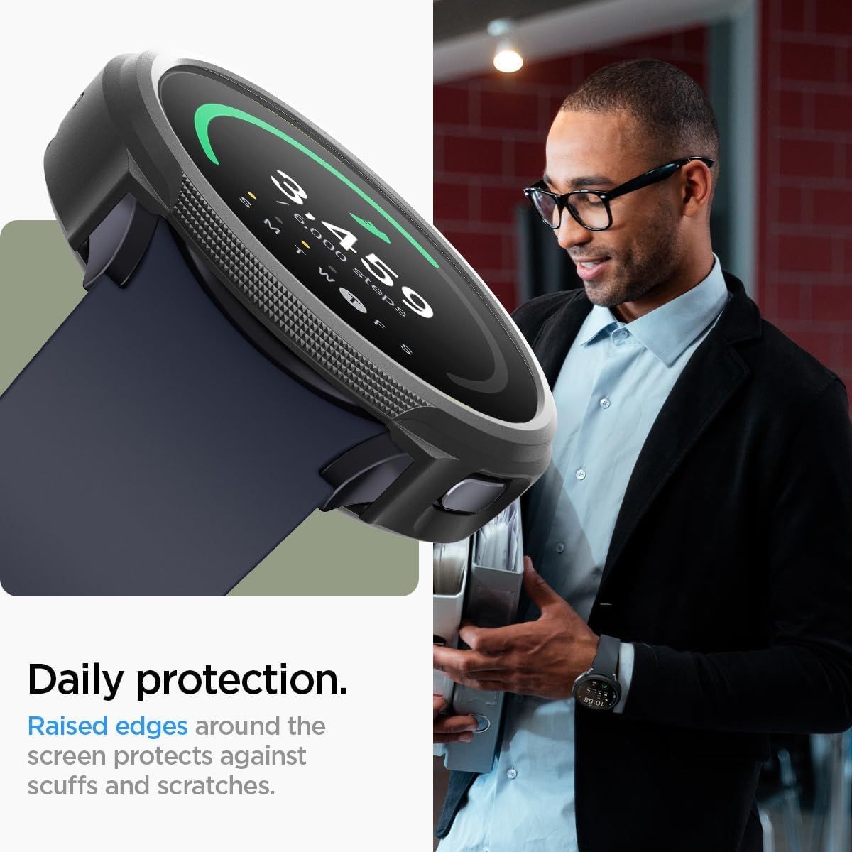 Spigen Liquid Air Case for Samsung Galaxy Watch 7 44mm Flexible TPU Cover