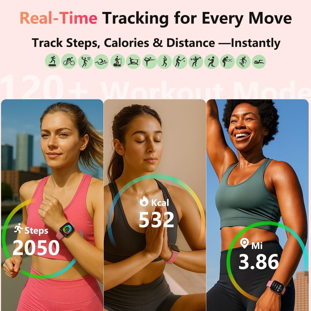 MorePro Smart Watches for Women iPhone Android(Answer/Make Call), 2025 Health