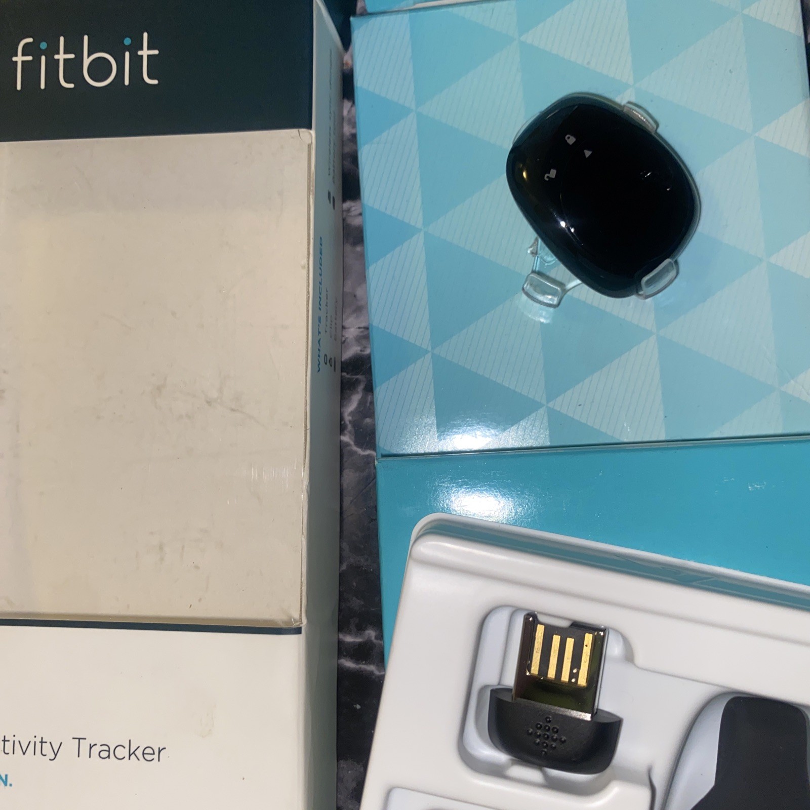 Fitbit Zip Activity Tracker Pedometer NEW In Box (open) Black +battery