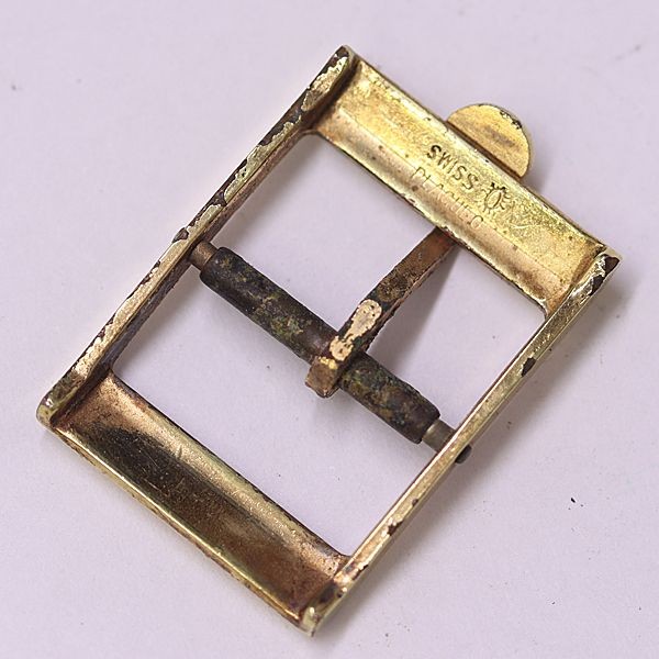 OMEGA Genuine Buckle Clasp Gold 15mm for Watch Strap Band Authentic Japan