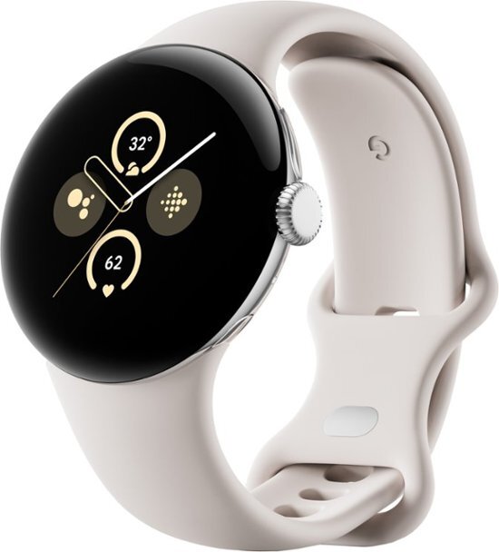 Google Pixel Watch 2 GD2WG LTE 41MM Polished Silver Very Good