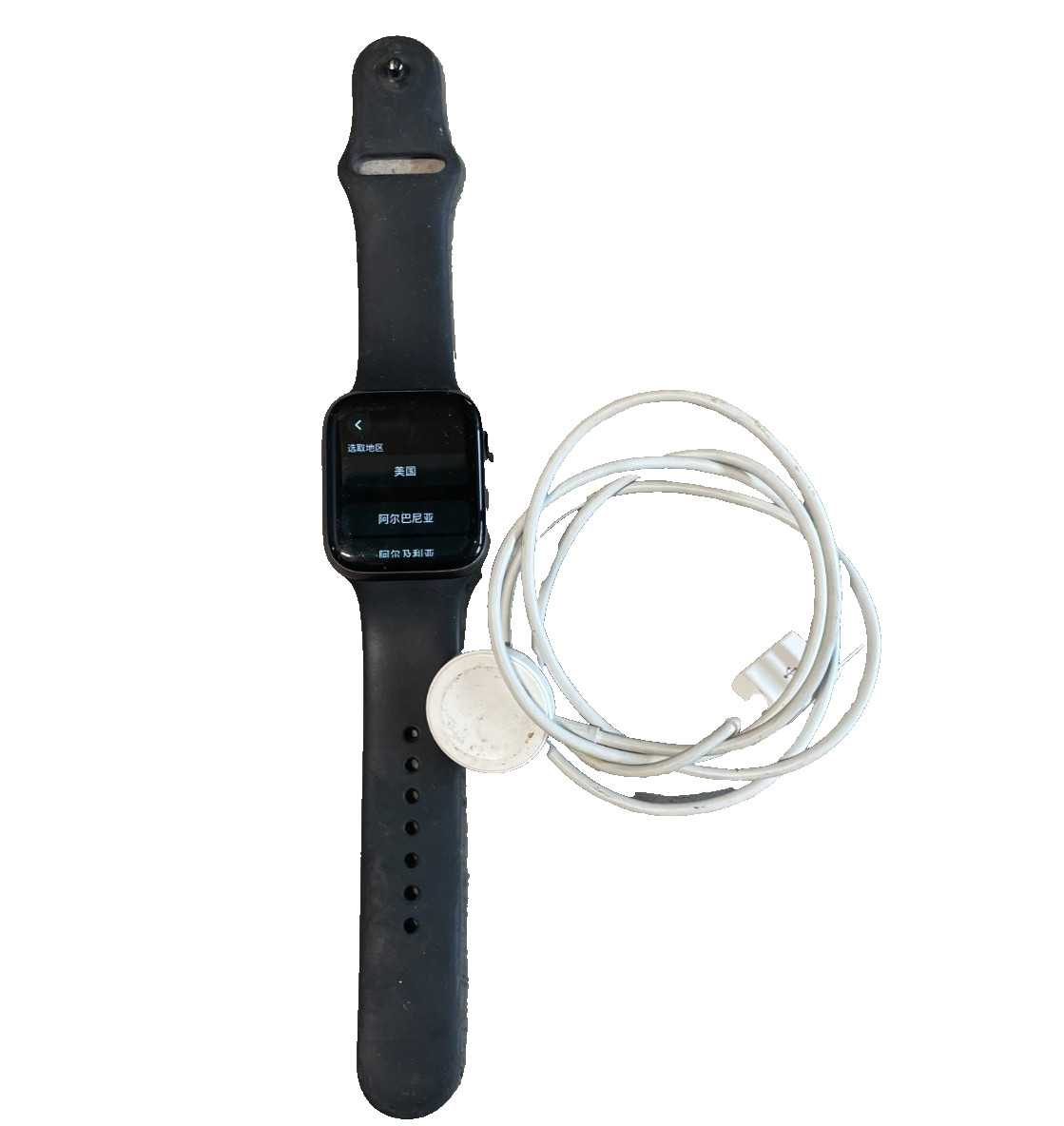 Apple Watch Series 5, Black Sport Band