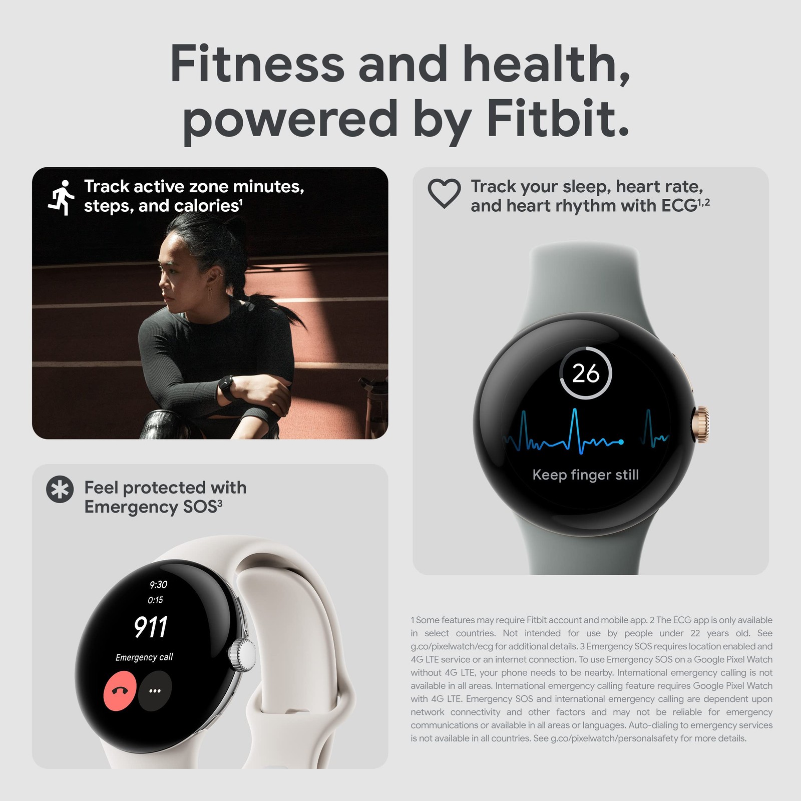 Google Pixel – Android Smartwatch with Fitbit Activity Tracking – Heart Rate