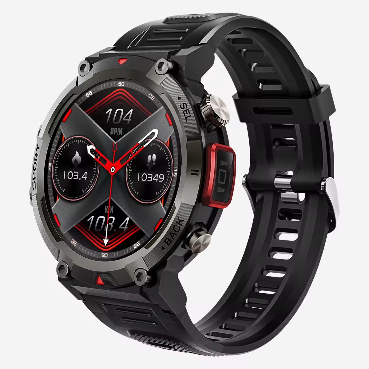 2024 S100 Smart Watch BT Call 1.45″ Screen IP67 Waterproof Sports Fitness Flashl