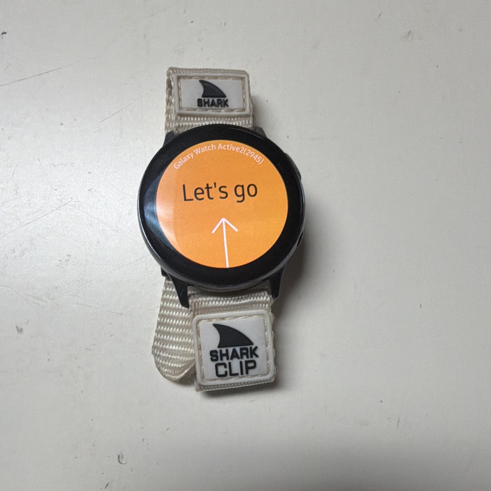 Samsung Galaxy Watch Active2 44mm Black Stainless 4GB BT Wi-Fi w/ White Band