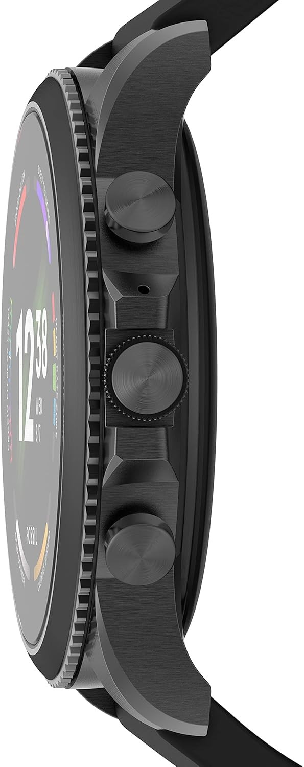 Fossil Gen 6 Digital Black Dial Mens Smartwatch FTW4061