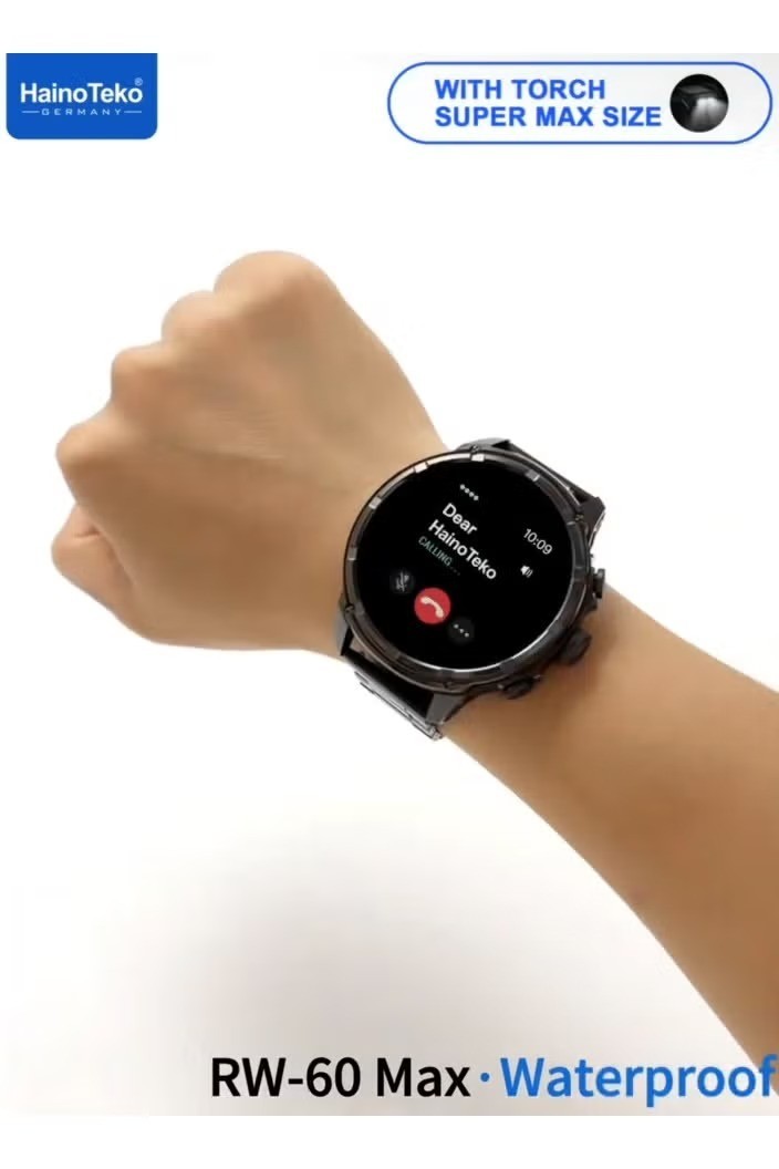 Haino Teko Smart Watch Men RW-60 Max AMOLED Touchscreen Fitness Tracker 3 Straps