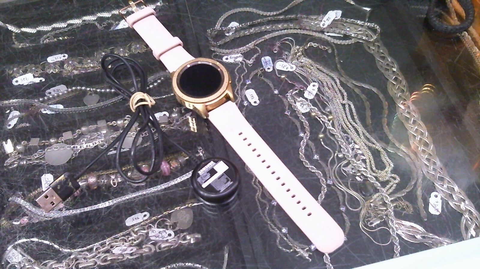 Samsung Galaxy Watch 8649 Pink Gold Bluetooth GPS Smartwatch works
