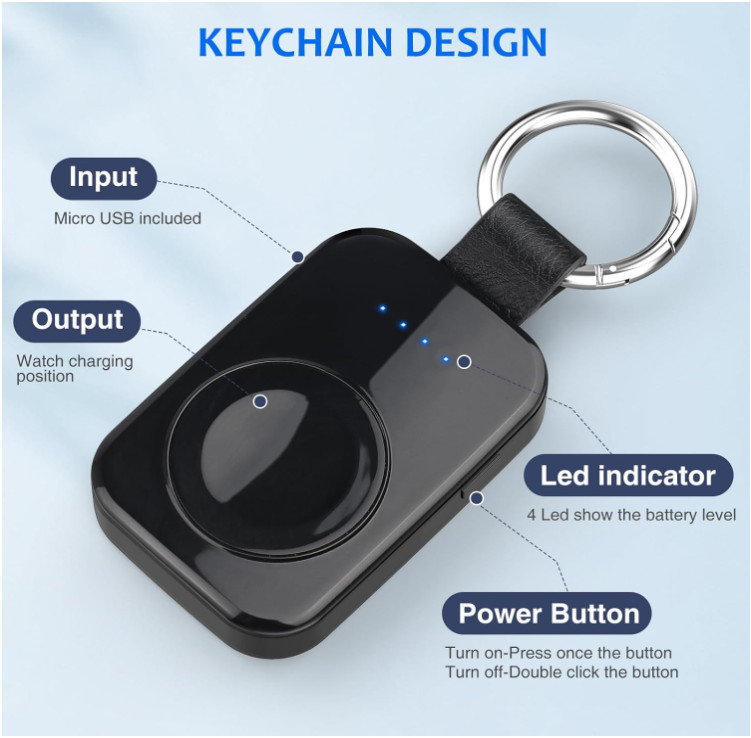 Cargador inalámbrico portátil para Apple Watch 8/UItra/7/6/5/4/3/2/SE/Nike NUEVO