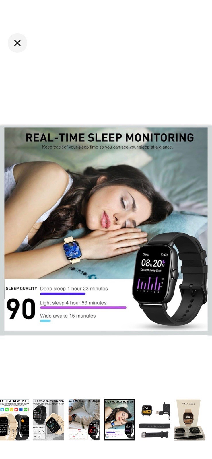 🆕Smart Watch Touchscreen, Sports Health, Fitness, Sleep Tracker, Timer, Fitness